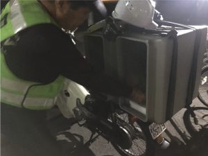 バイク積み込み２